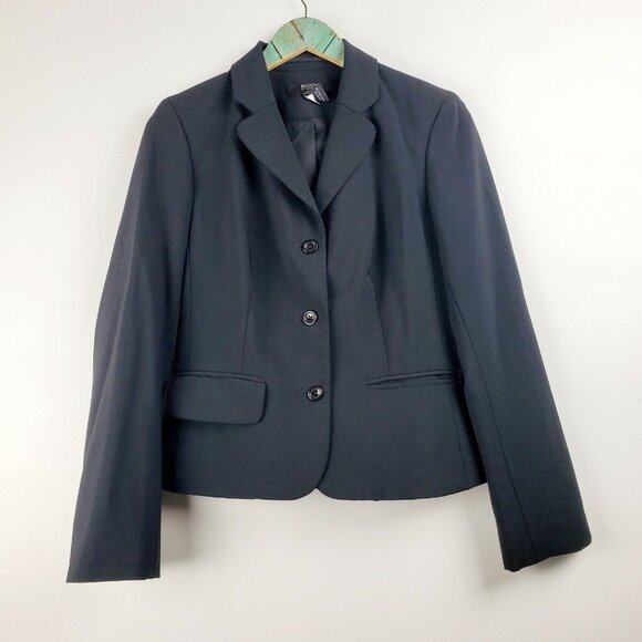 Body by Victoria Women's Black 3 Button Fully Lined Blazer Sz 4 NWOT